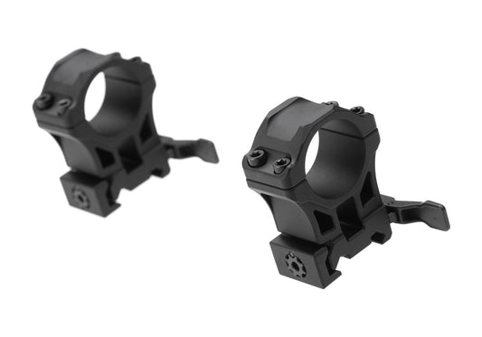 Leapers Accu-Sync QR 25.4mm High Profile Rings Black Scope Mounts