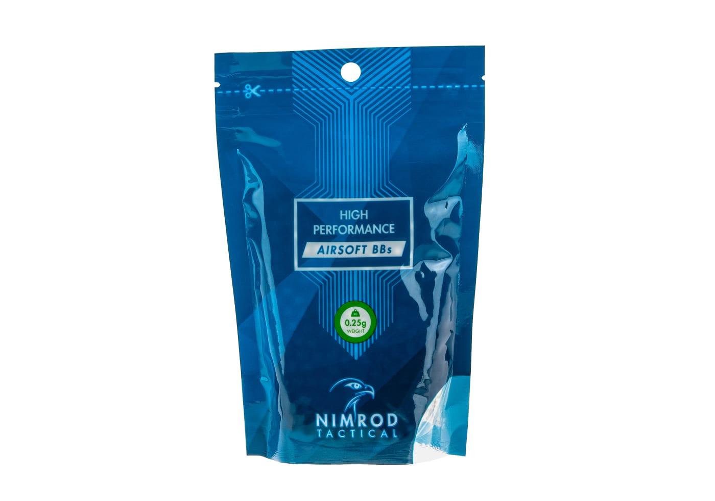 Nimrod 0.25g BB High Performance 1000rds White