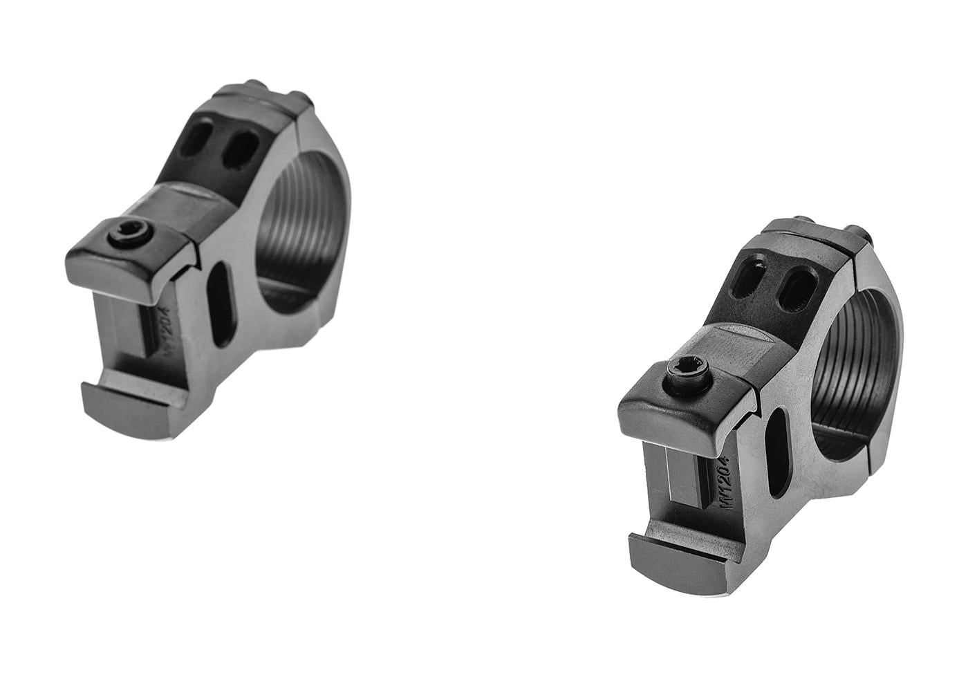 Leapers 25.4mm High Profile Steel Picatinny Rings Scope Mounts Black
