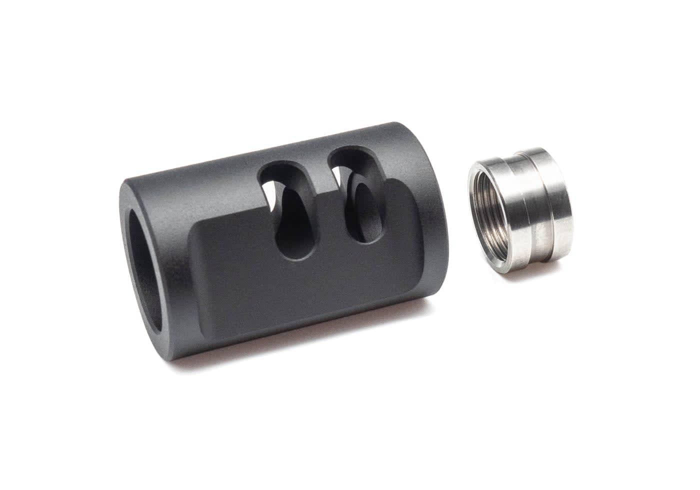 TTI Airsoft AAP01 Type-A Compensator 14mm CCW Black