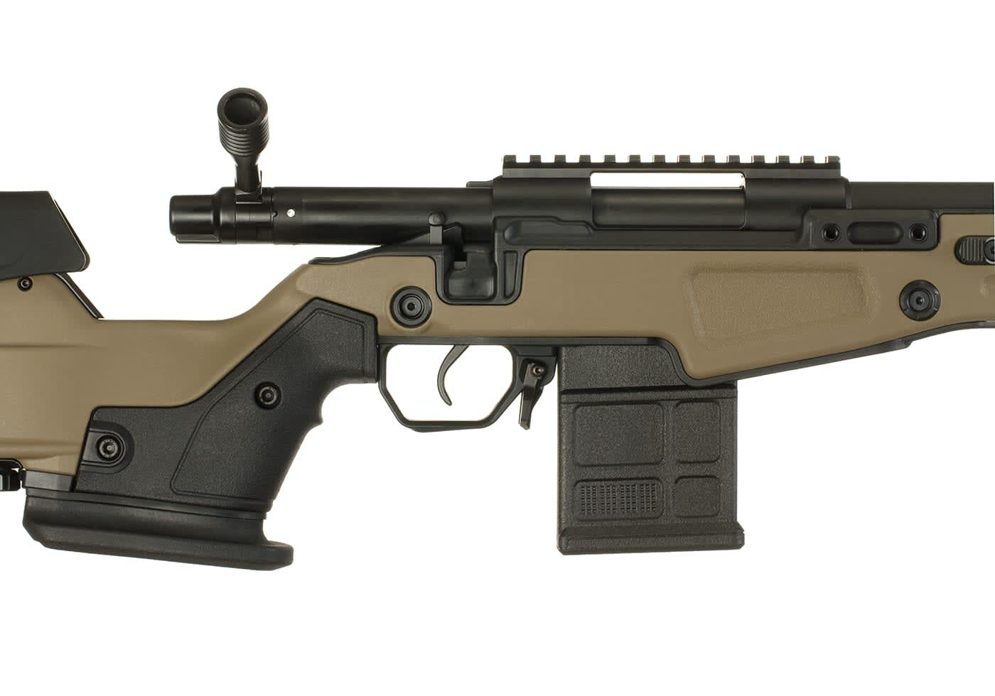 Action Army AAC T10 Bolt Action Sniper Rifle Dark Earth