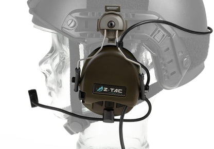 Z-Tactical SRD Headset FAST Military Standard Plug Foliage Green