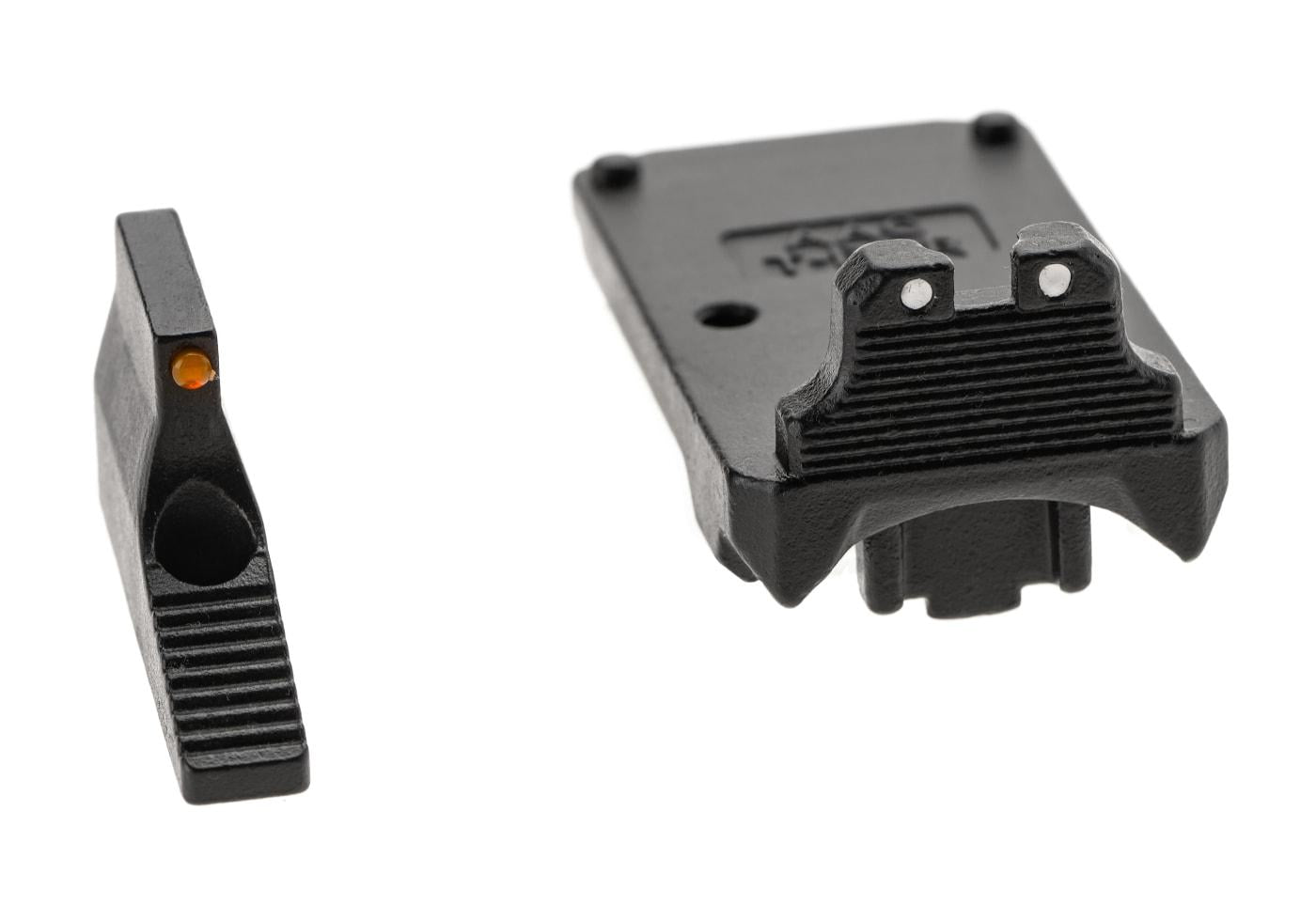 Action Army AAP01 Steel RMR Adapter & Front Sight Set Black