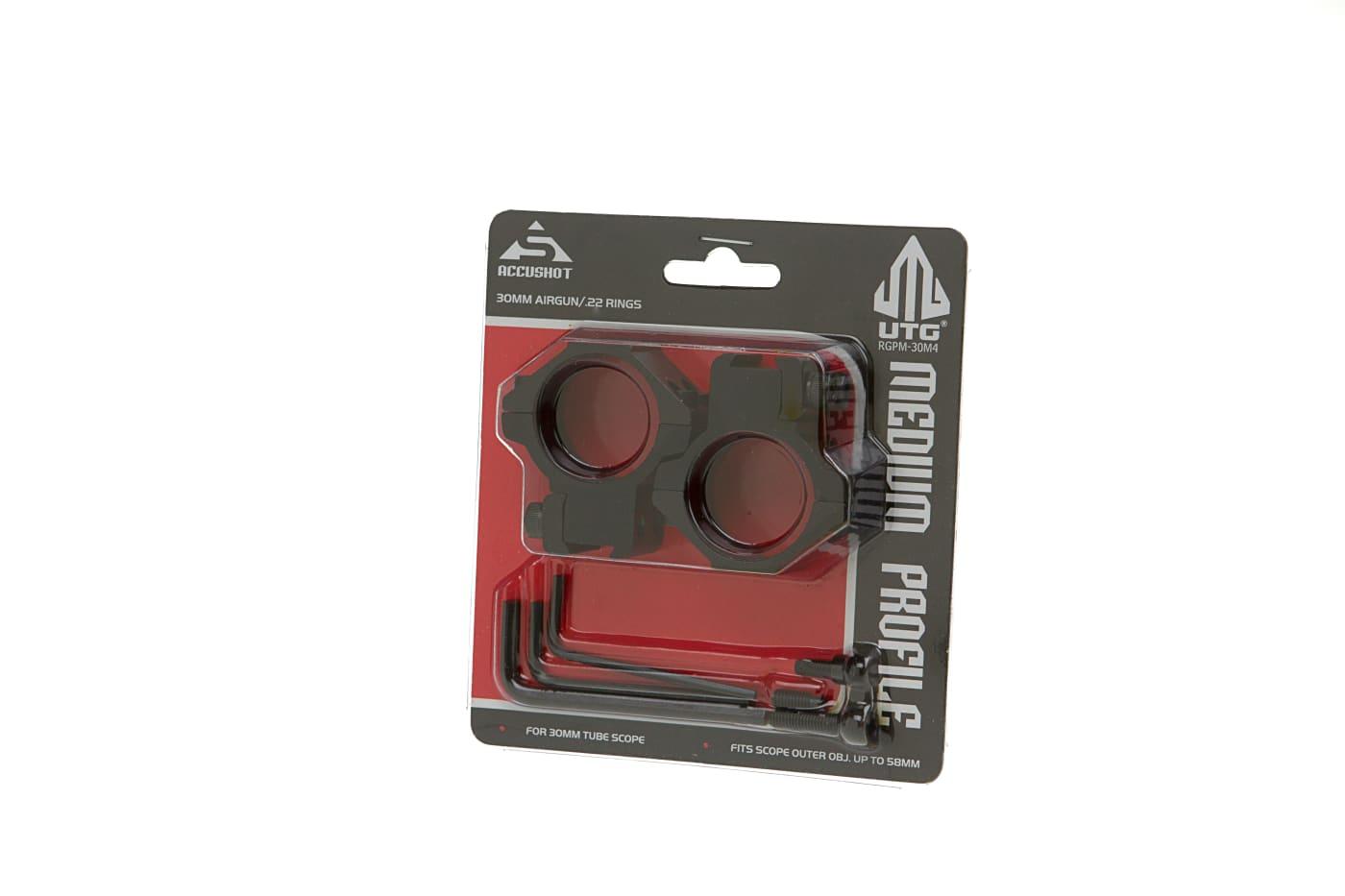 Leapers 30mm Airgun Mount Ring Medium Black