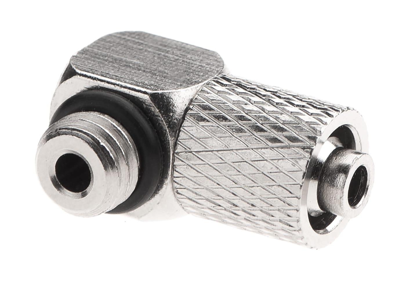 EpeS HPA 6mm Hose Coupling with Screwed Catch 90 Degree - Outer M6 Thread