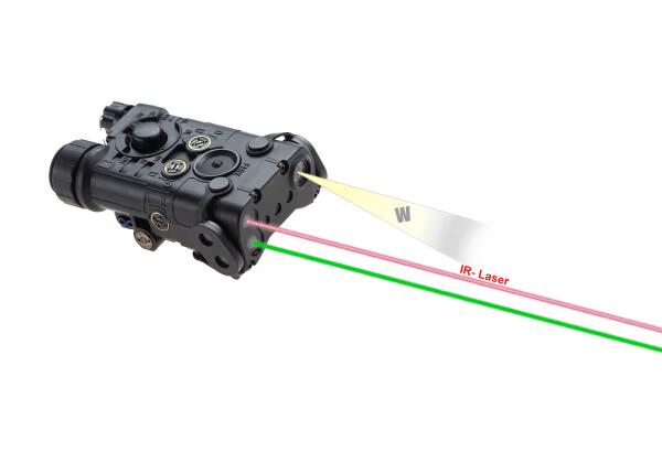WADSN L-3 NGAL Illuminator / laser module Green + IR Black