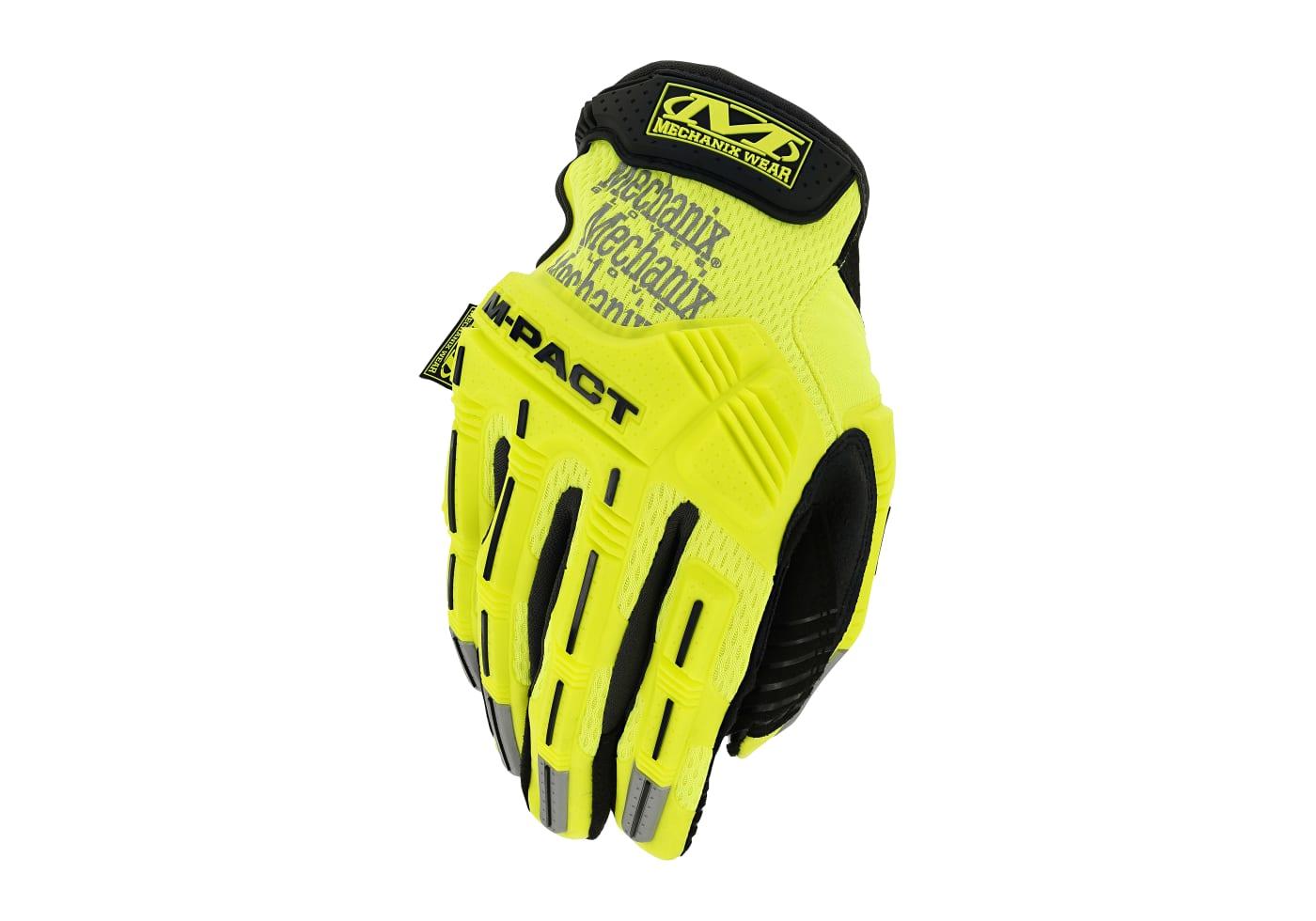 Mechanix Wear M-Pact Hi-Viz Gloves Yellow