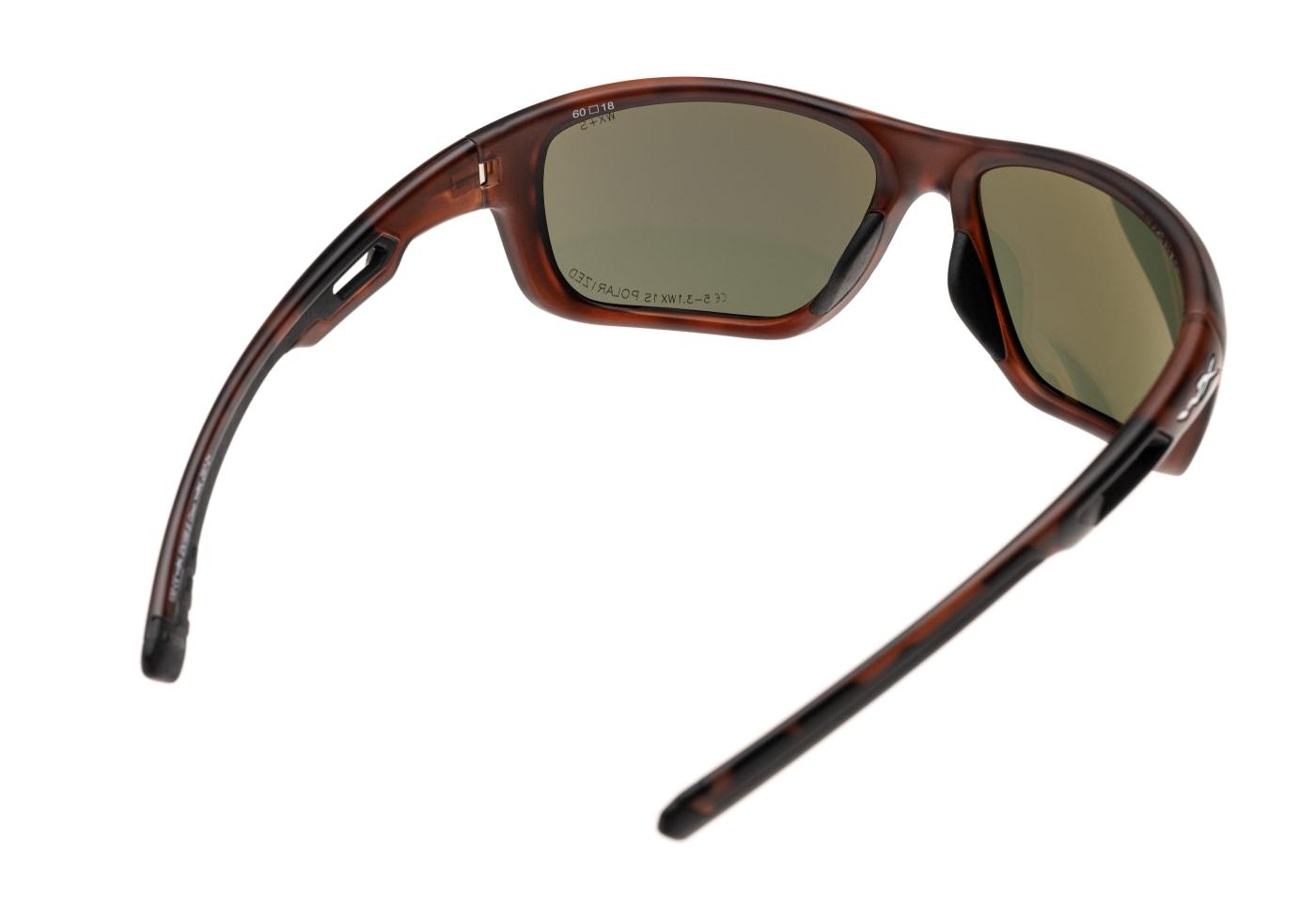 Wiley X WX Aspect Polarized Platinum Flash Brown