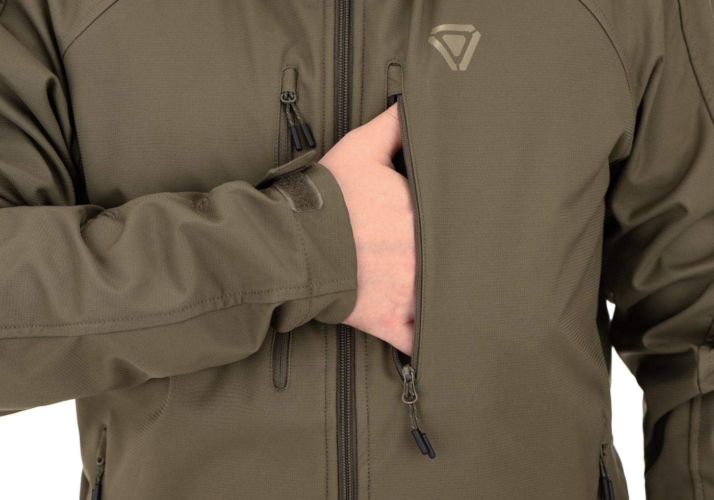 Outrider ED Softshell Hoody Stonegrey Olive