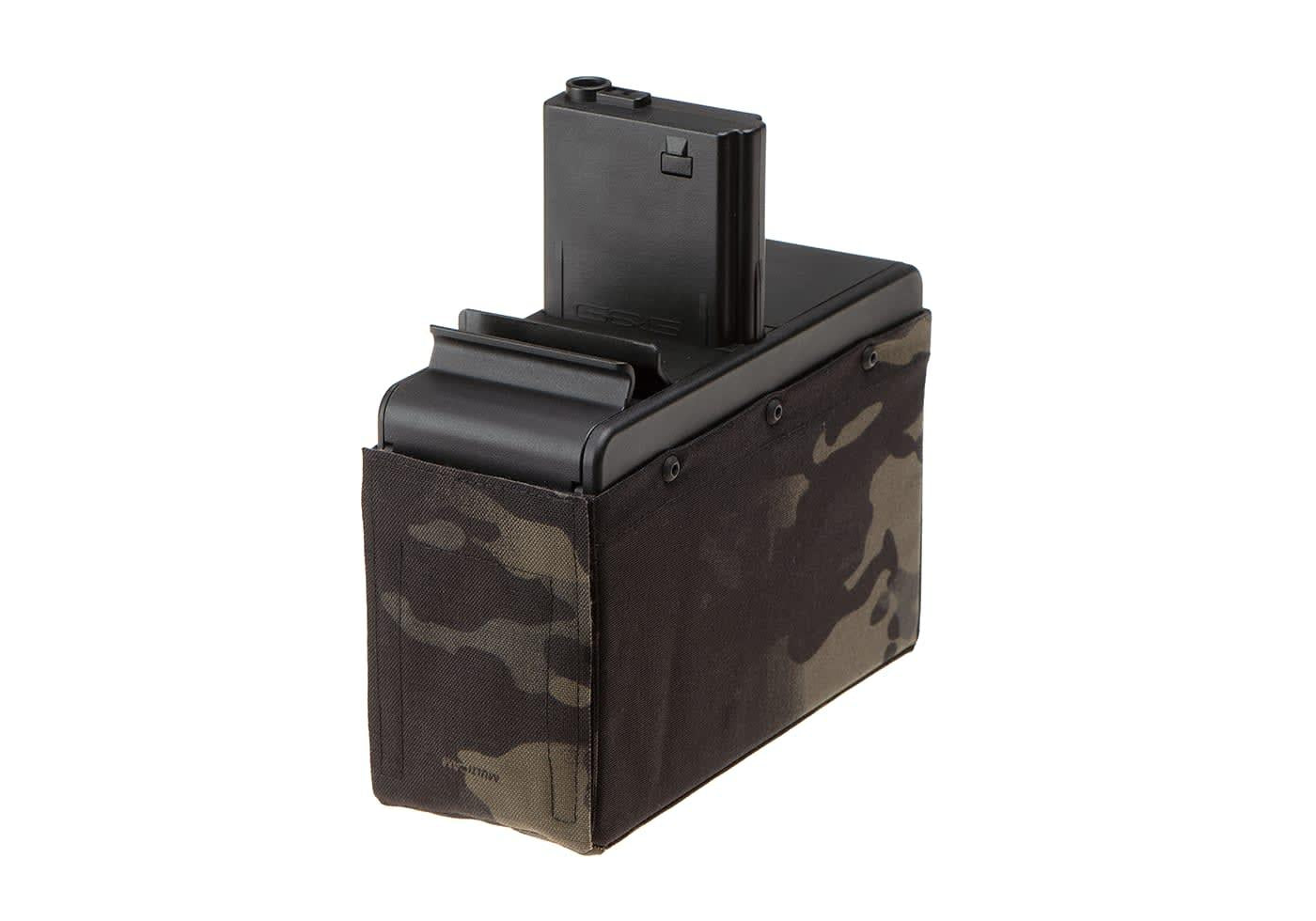 G&G Box Mag CM16 LMG without Battery 2500rds Multicam Black