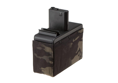 G&G Box Mag CM16 LMG without Battery 2500rds Multicam Black