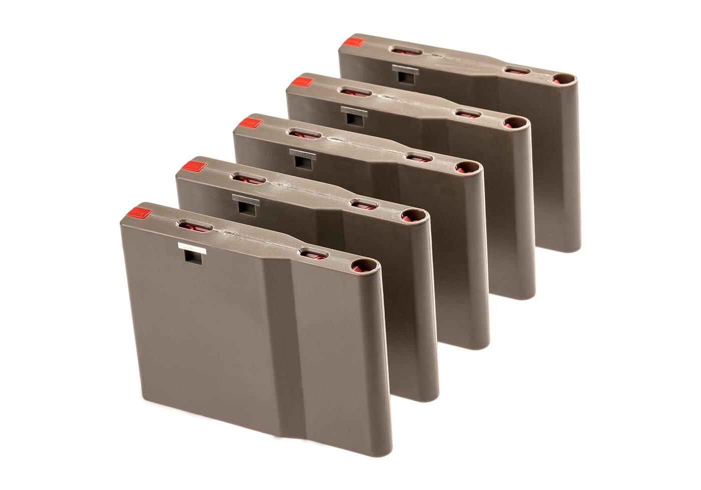 Silverback SRS Light Magazine 25rds 5-pack Dark Earth