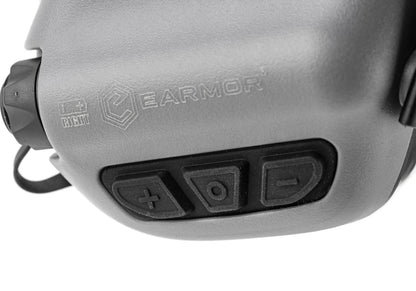 Earmor M32 Tactical Communication Hearing Protector Grey
