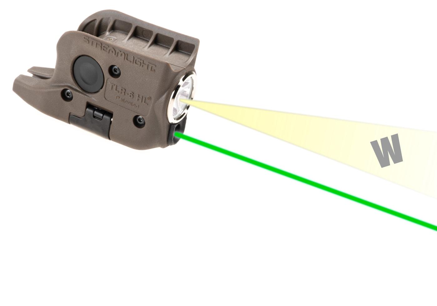 Streamlight TLR-6 HL For Glock 42/43/48 Green Laser FDE
