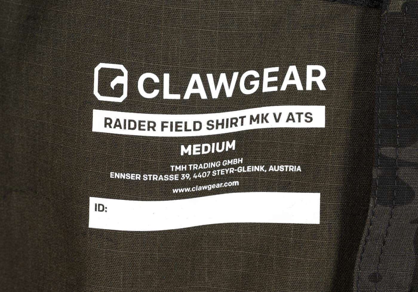 Clawgear Raider Field Shirt MK V ATS Flex Multicam Black