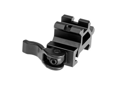 Leapers QD Angle Mount Double Rail 1-Slot Black