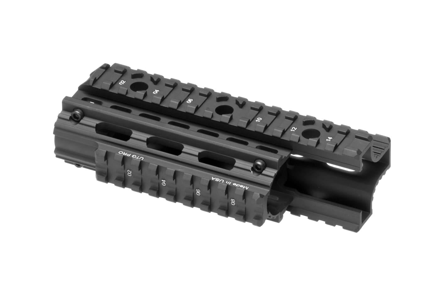Leapers AK47 YU Quad Rail Handguard Black