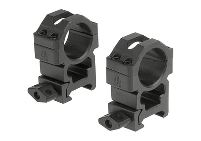 Leapers 25.4mm CNC Mount Rings High Black