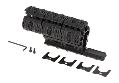 Leapers AK47 Quad Rail Handguard Black