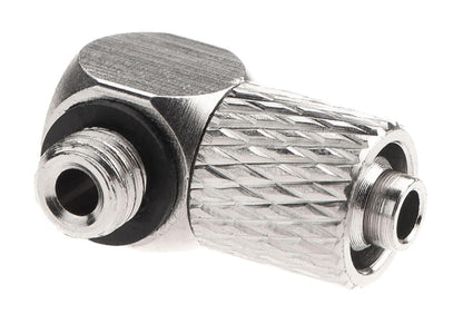 EpeS HPA 6mm Hose Coupling with Screwed Catch 90 Degree - Outer M5 Thread