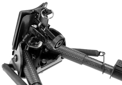 RokStad Carbon Fiber 6-9 Inch Swivel Spring Retractable Bipod