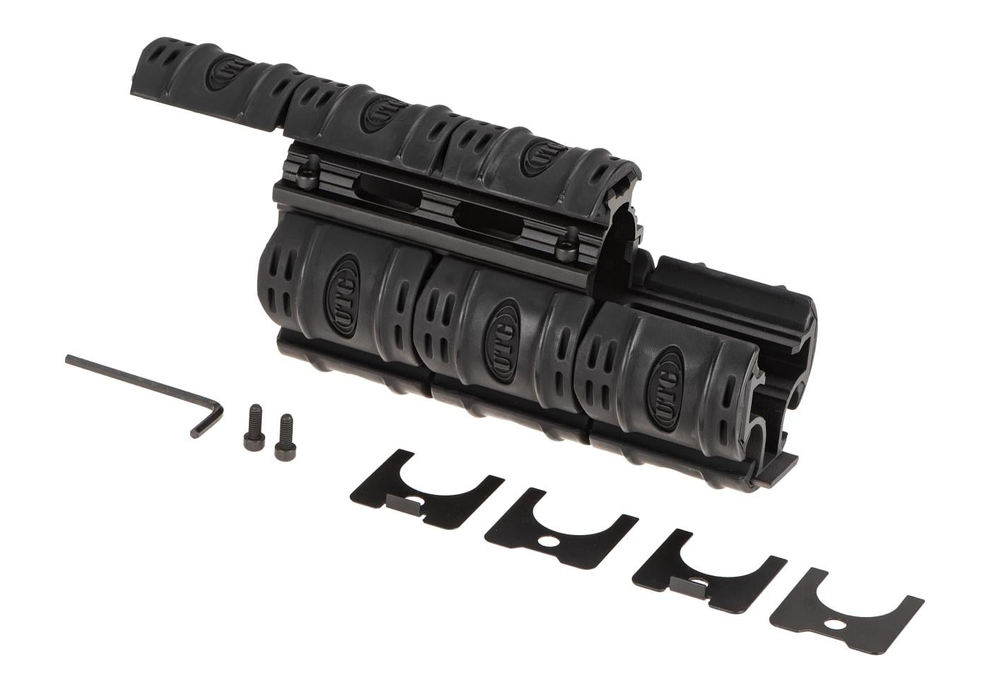 Leapers AK47 Quad Rail Handguard Black
