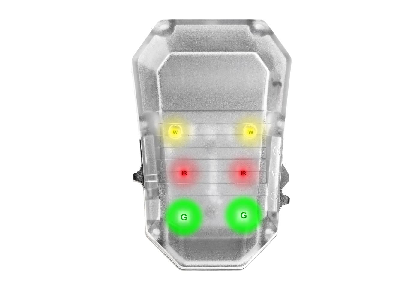 Earmor Multi Function Helmet IPX8 White / Green / IR Lamp Black