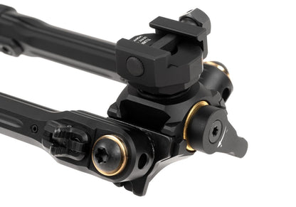 Leapers TBNR Picatinny 7.3-9.1 Inch Center Height Bipod Black