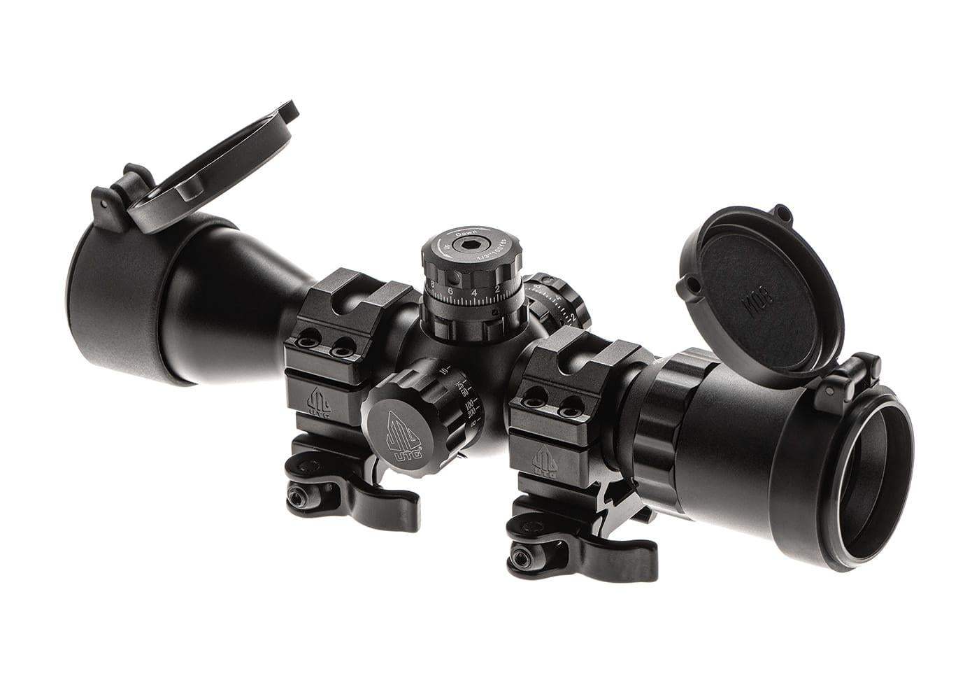 Leapers BugBuster 3-12X32 Rifle Scope Side AO Mil-Dot With QD Rings Black