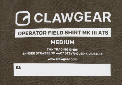 Clawgear Operator Field Shirt MK III ATS Flex Stonegrey Olive