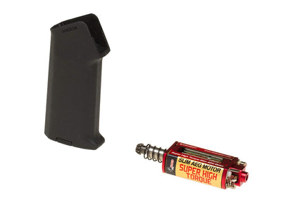 Ares Super High Torque Slim Motor + Amoeba Slim Pistol Grip Black