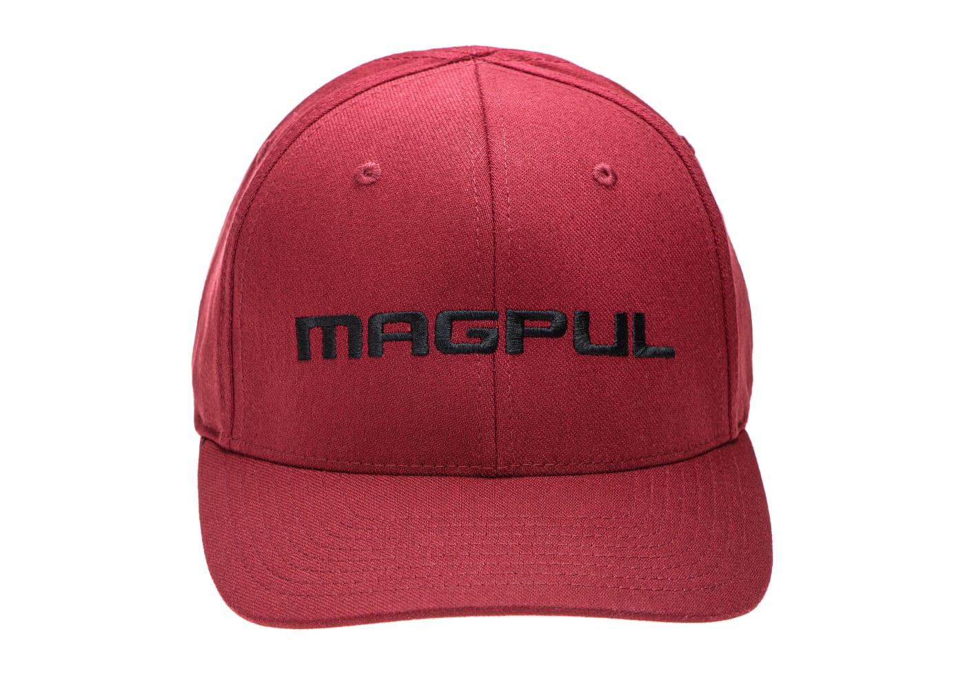 Magpul Wordmark Stretch Fit Baseball Hat Cap Red