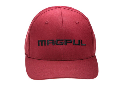 Magpul Wordmark Stretch Fit Baseball Hat Cap Red