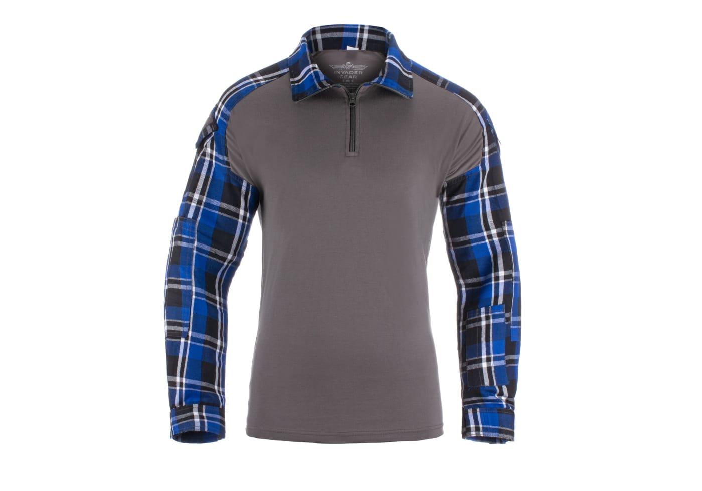Invader Gear Flannel Combat Shirt Blue