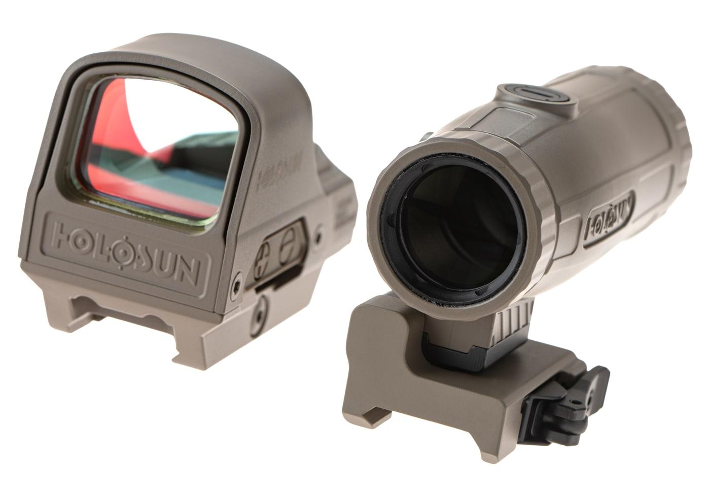 Holosun HS510C Solar Red Circle Dot Sight Combo with HM3X