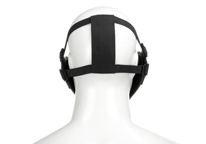 Pirate Arms Warrior Steel Half Face Mask Black