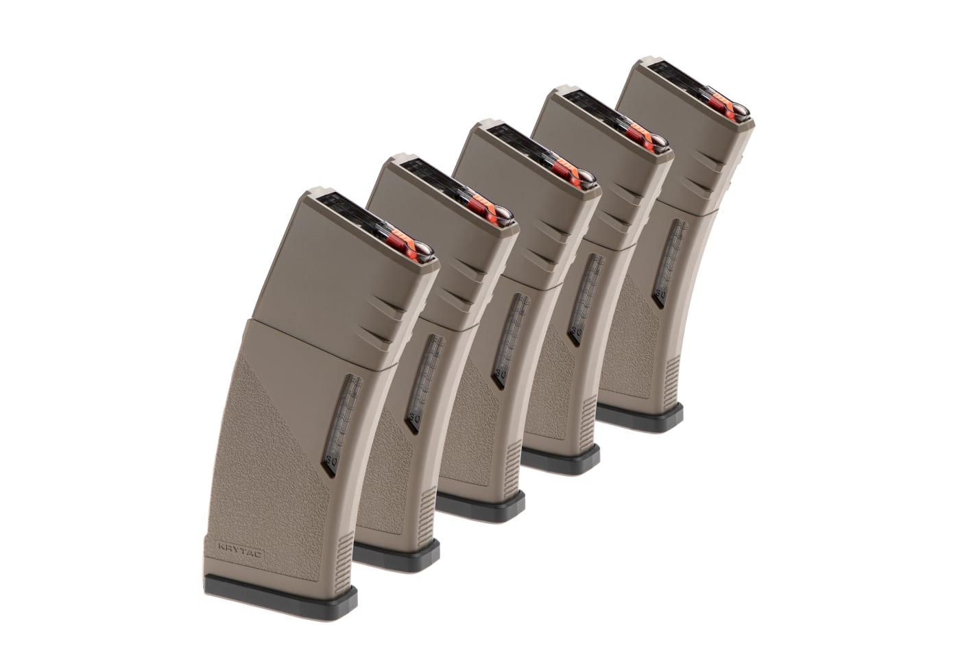Krytac Magazine M4 Midcap 150rds 5pcs Dark Earth