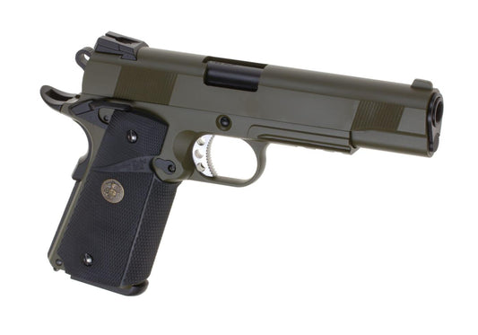 WE M1911 MEU Tactical Full Metal GBB OD