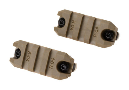 Ares 2 Inch M-LOK Plastic Rail 2-Pack Dark Earth