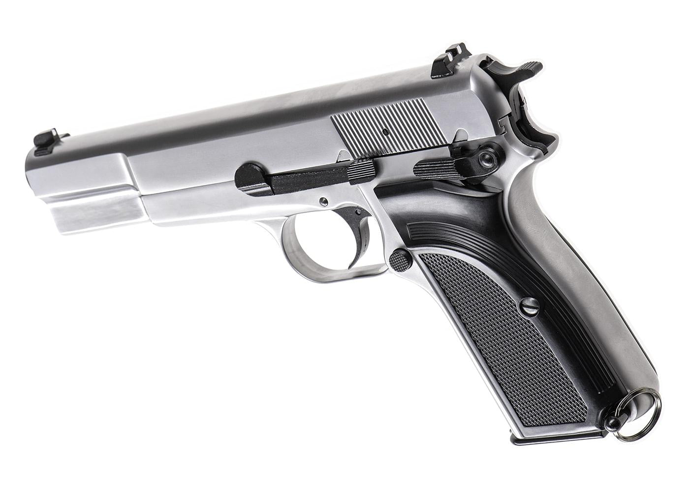 WE Hi-Power Mk3 Full Metal GBB Silver