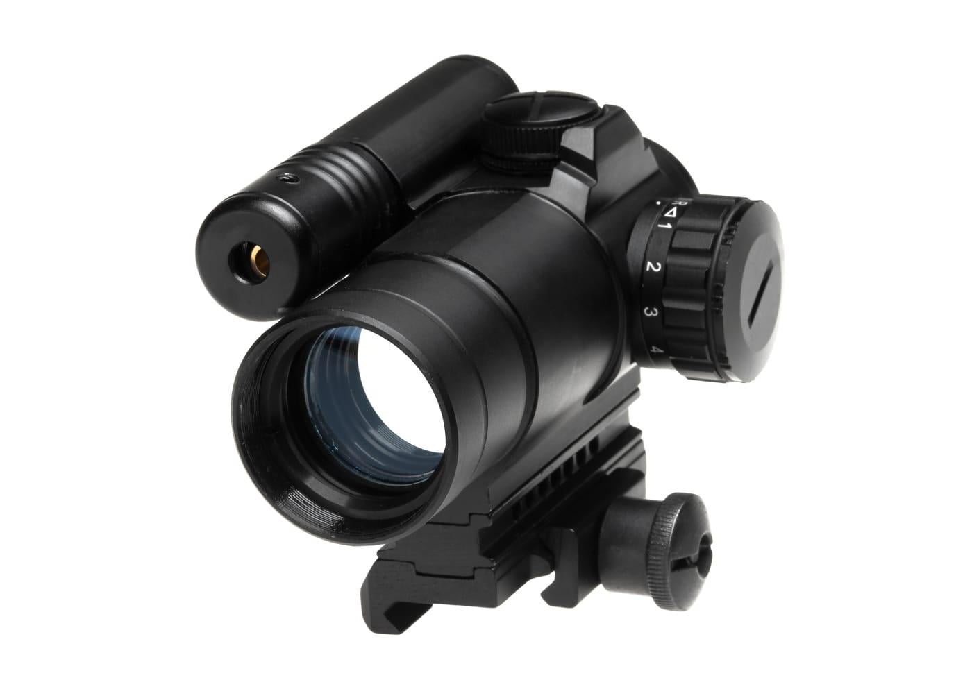 Aim-O M4 Red Dot with Laser Black