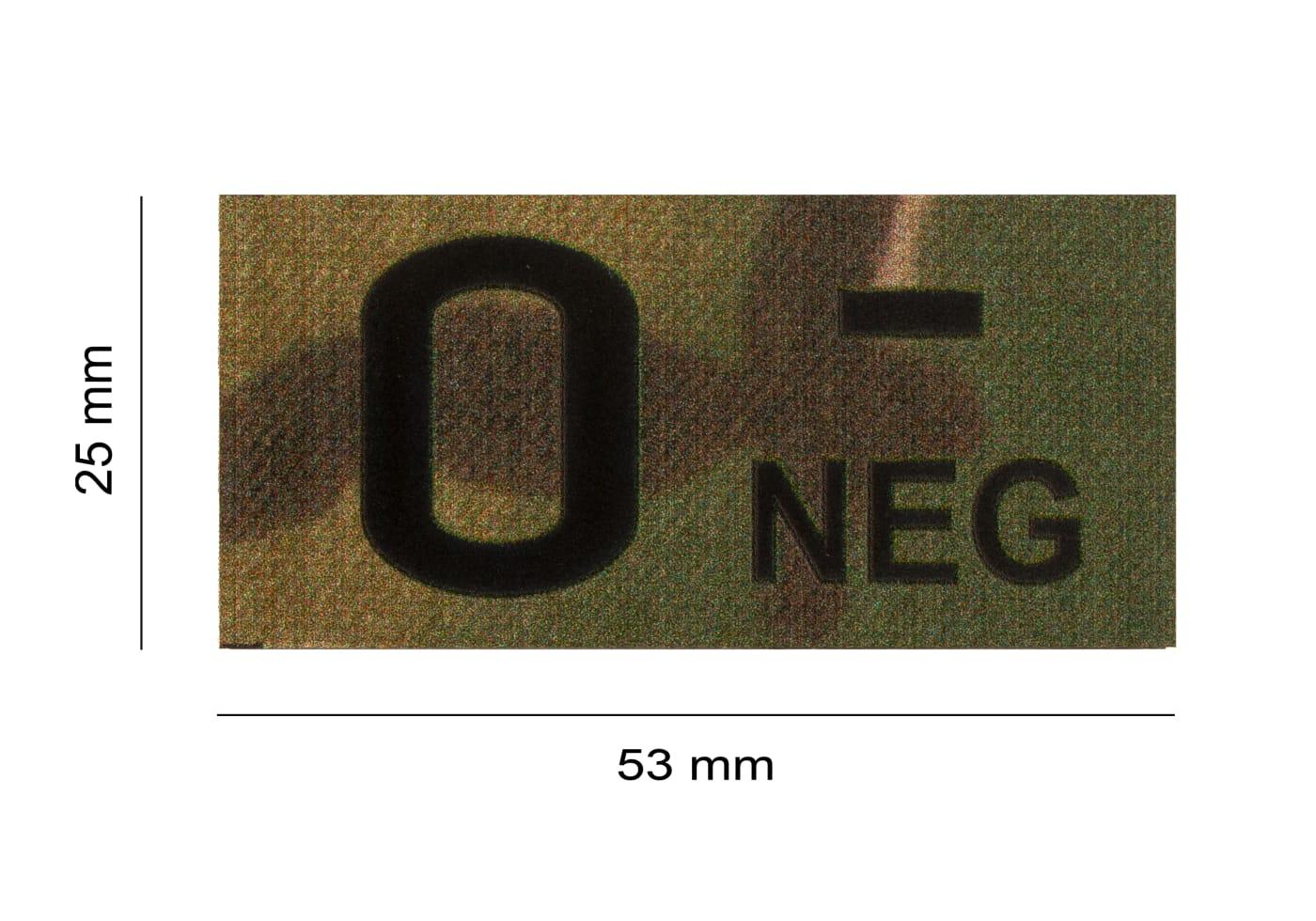 Clawgear 0 Neg IR Patch Multicam