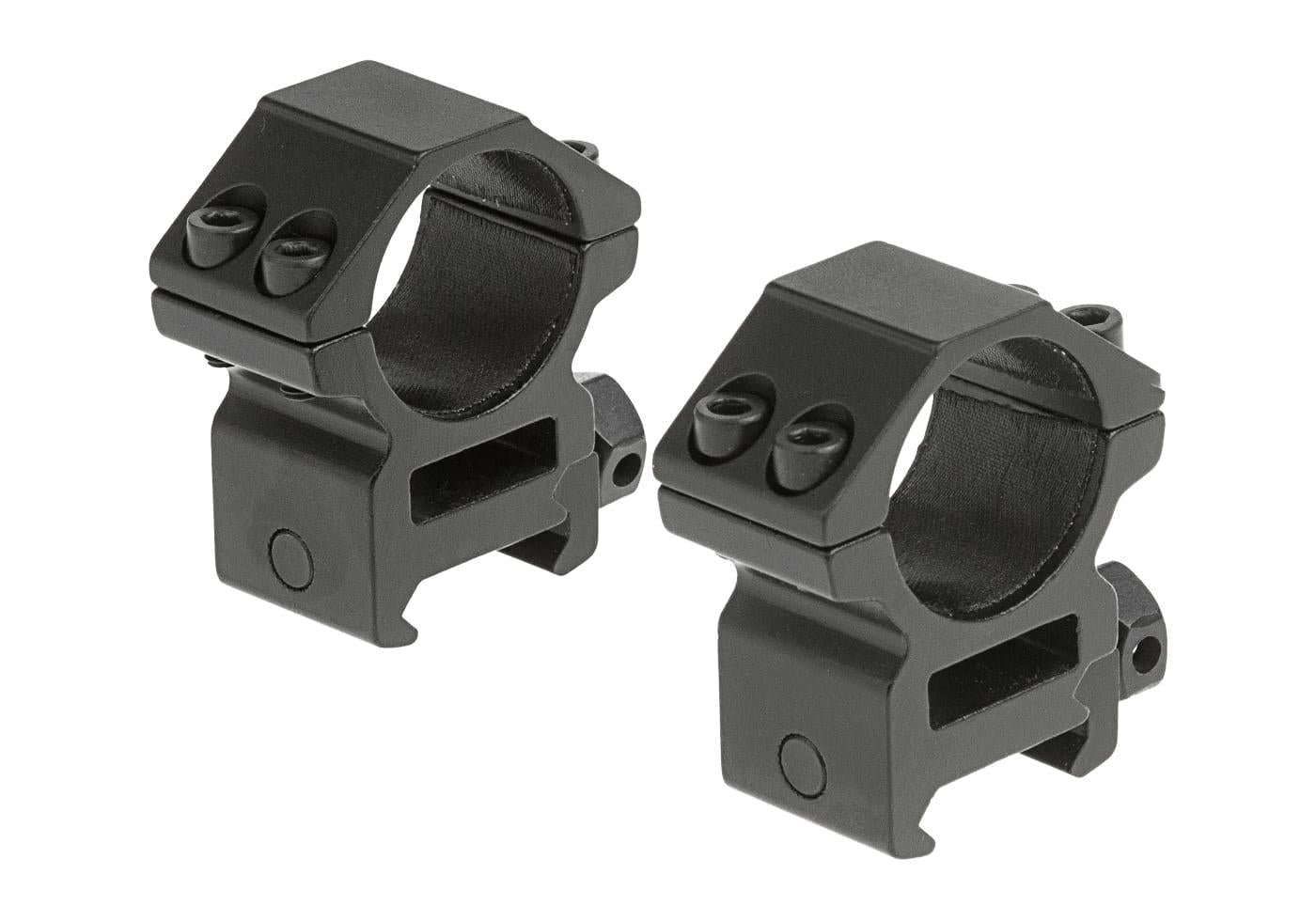 Leapers 25.4mm Mount Rings Medium Black