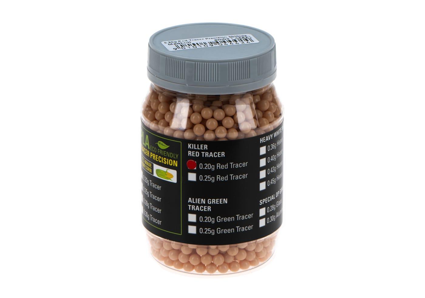 Madbull 0.20g Red Tracer bb's Precision 2000rds