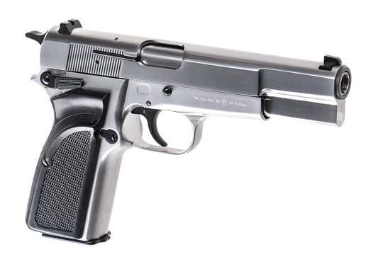 WE Hi-Power Mk3 Full Metal GBB Silver