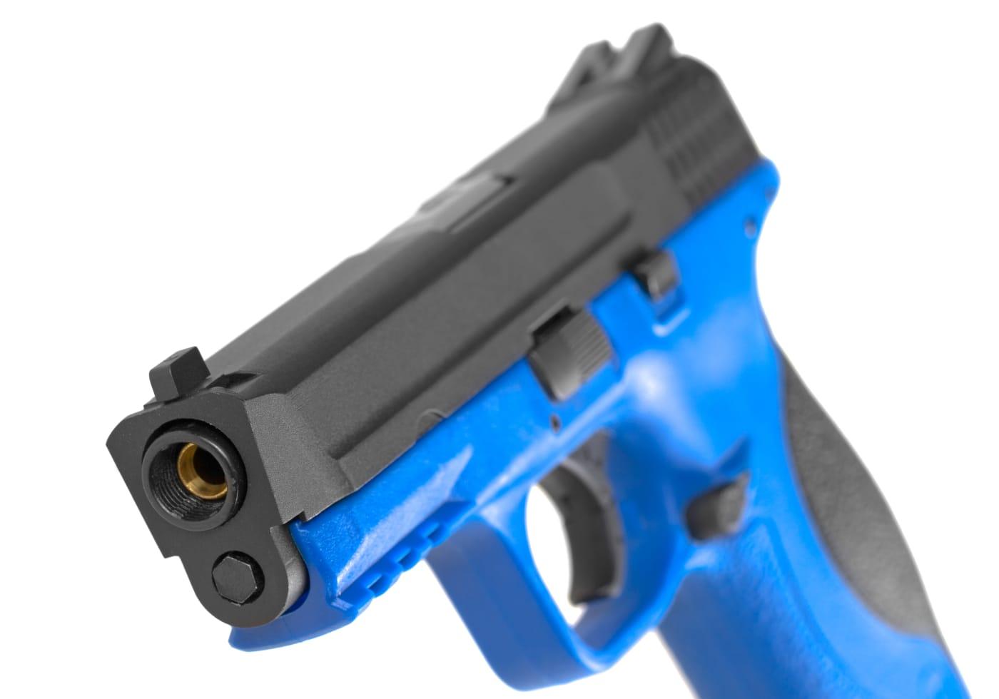 WE Big Bird Blue Frame Black Slide GBB