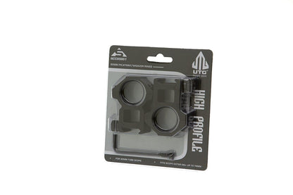 Leapers 30mm Mount Rings High Black