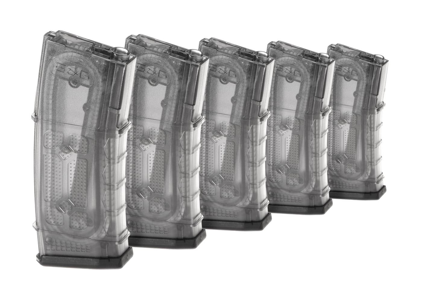 G&G Magazine M4 Midcap 105rds 5pcs Box Set Transparent