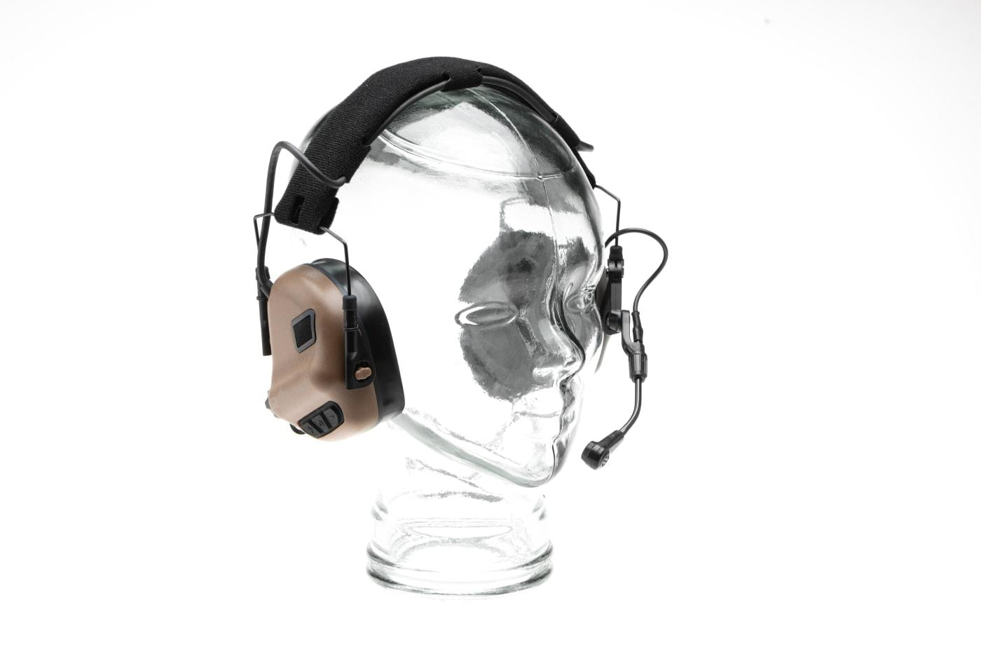 Earmor M32X Plus Hearing Protection Set for ARC Helmet Rails Coyote