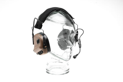 Earmor M32X Plus Hearing Protection Set for ARC Helmet Rails Coyote